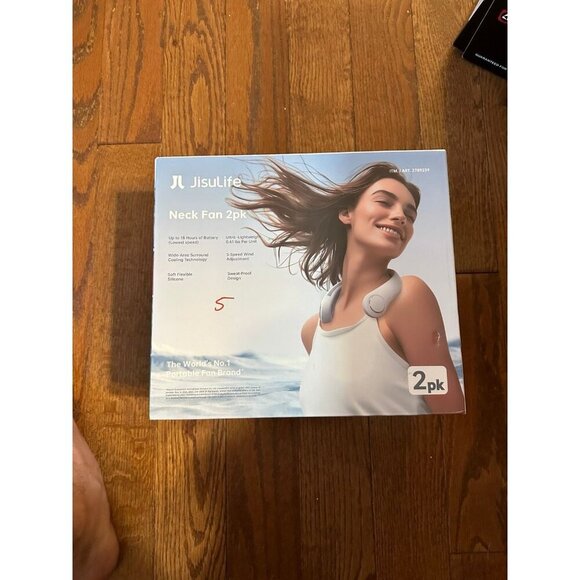 JisuLife Neck Fan - 2 pack - open box but unused - Picture 1 of 3